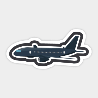 Aireplan vector illustration, travel logo design. Passenger plane icon. Sticker